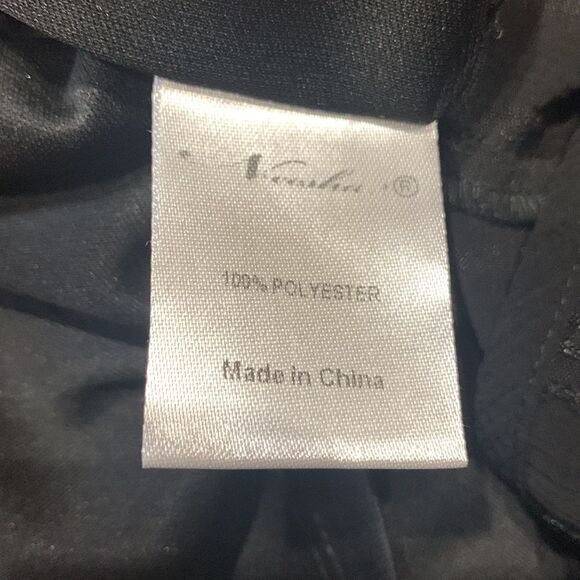 NWT Black Mini Skirt Textured Lined Chiffon Velvet Sz M - Picture 12 of 13